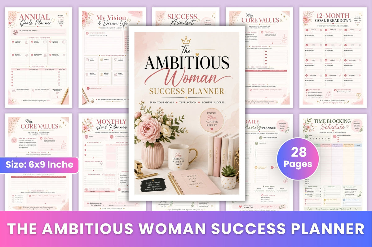The Ambitious Woman Success Planner