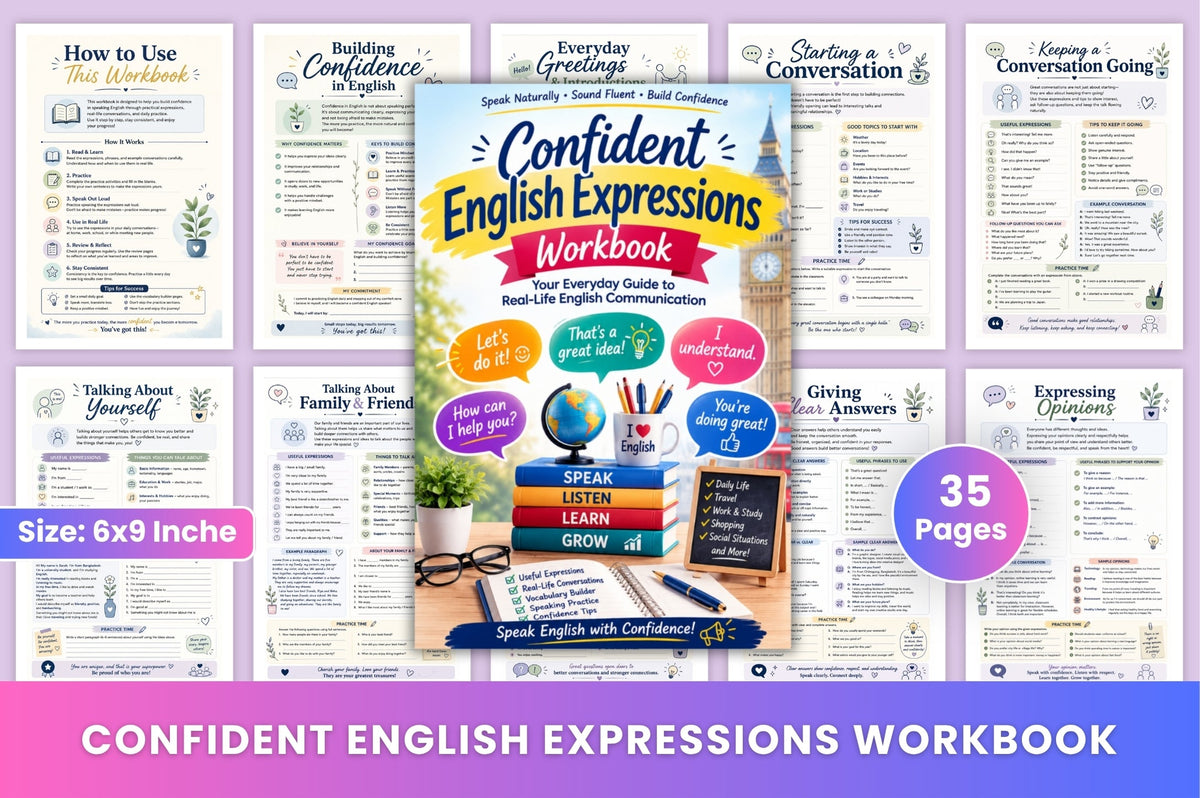 Confident English Expressions Workbook