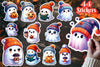 Cute Halloween Ghost Stickers Sticker Clipart Bundle
