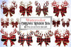 Christmas Reindeer Bow Clipart Bundle