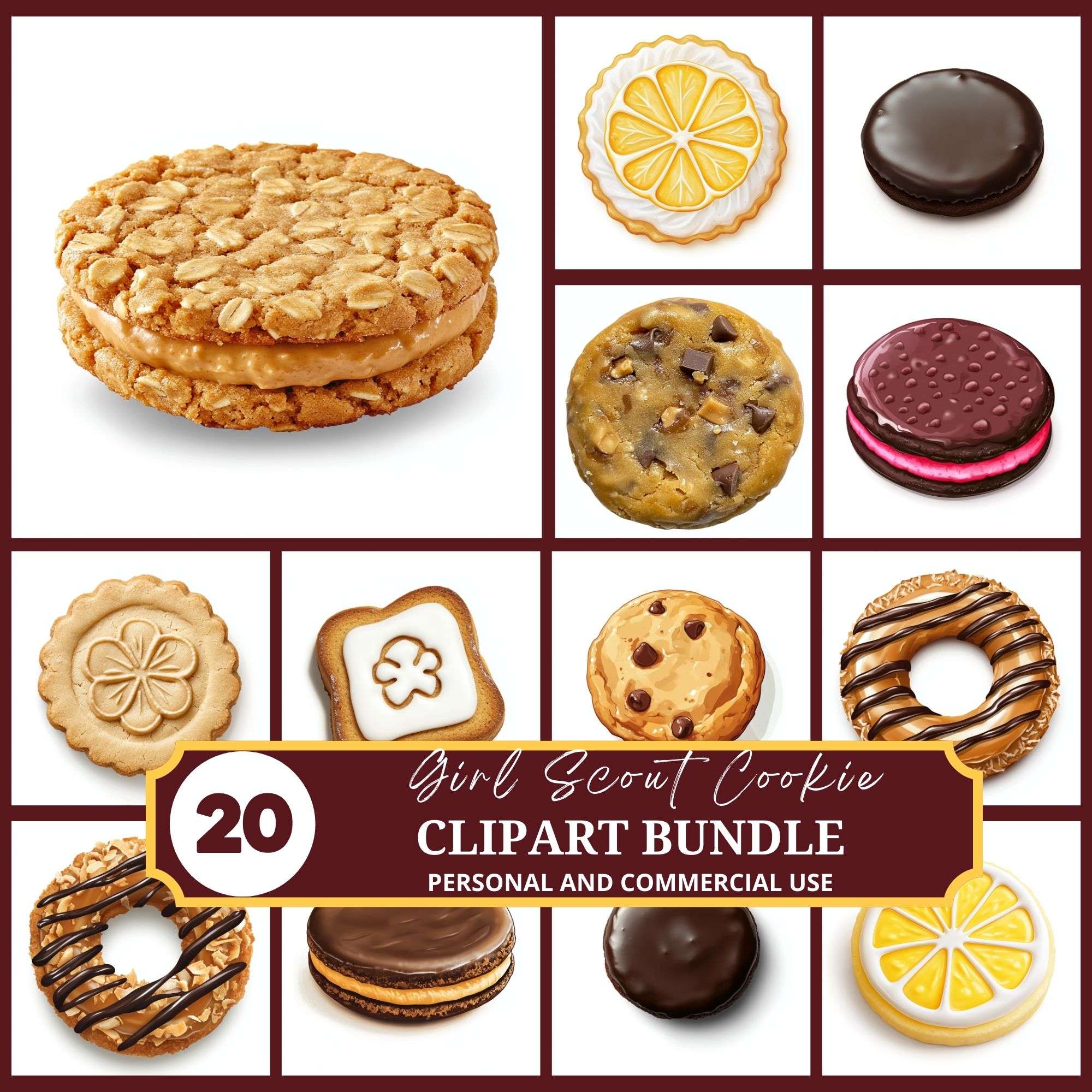 Girl Scout Cookies Clipart