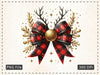 Christmas Reindeer Bow Clipart Bundle