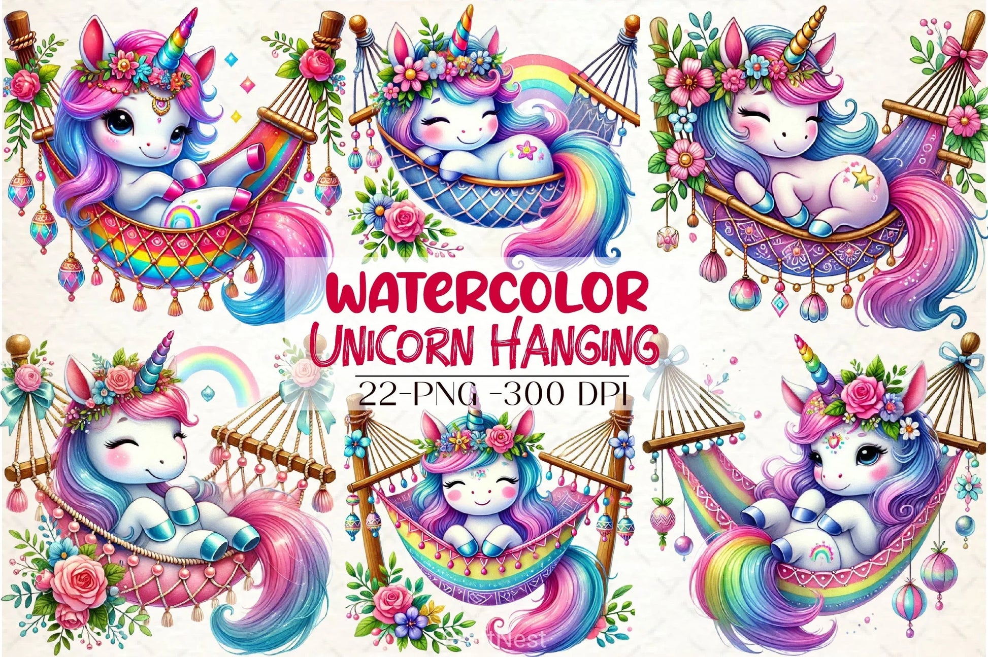 Unicorn Clipart Bundle - CraftNest - Digital Crafting and Art
