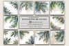 Winter Pine Branches Background Papers
