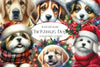 Christmas Dogs Clipart Bundle