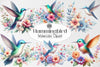Hummingbird & Flowers Clipart Bundle