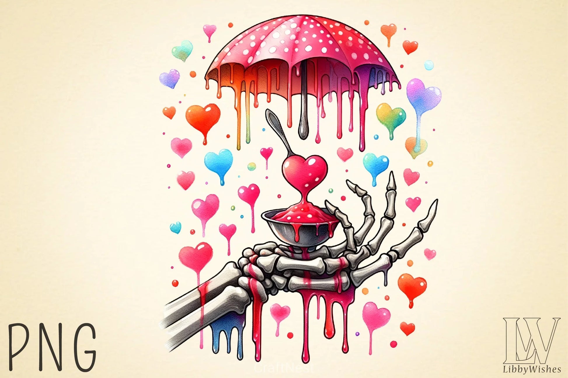 Valentine Skeleton Clipart Bundle 4 - CraftNest - Digital Crafting and Art