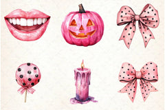 Pink Halloween Clipart Bundle 3 - CraftNest - Digital Crafting and Art