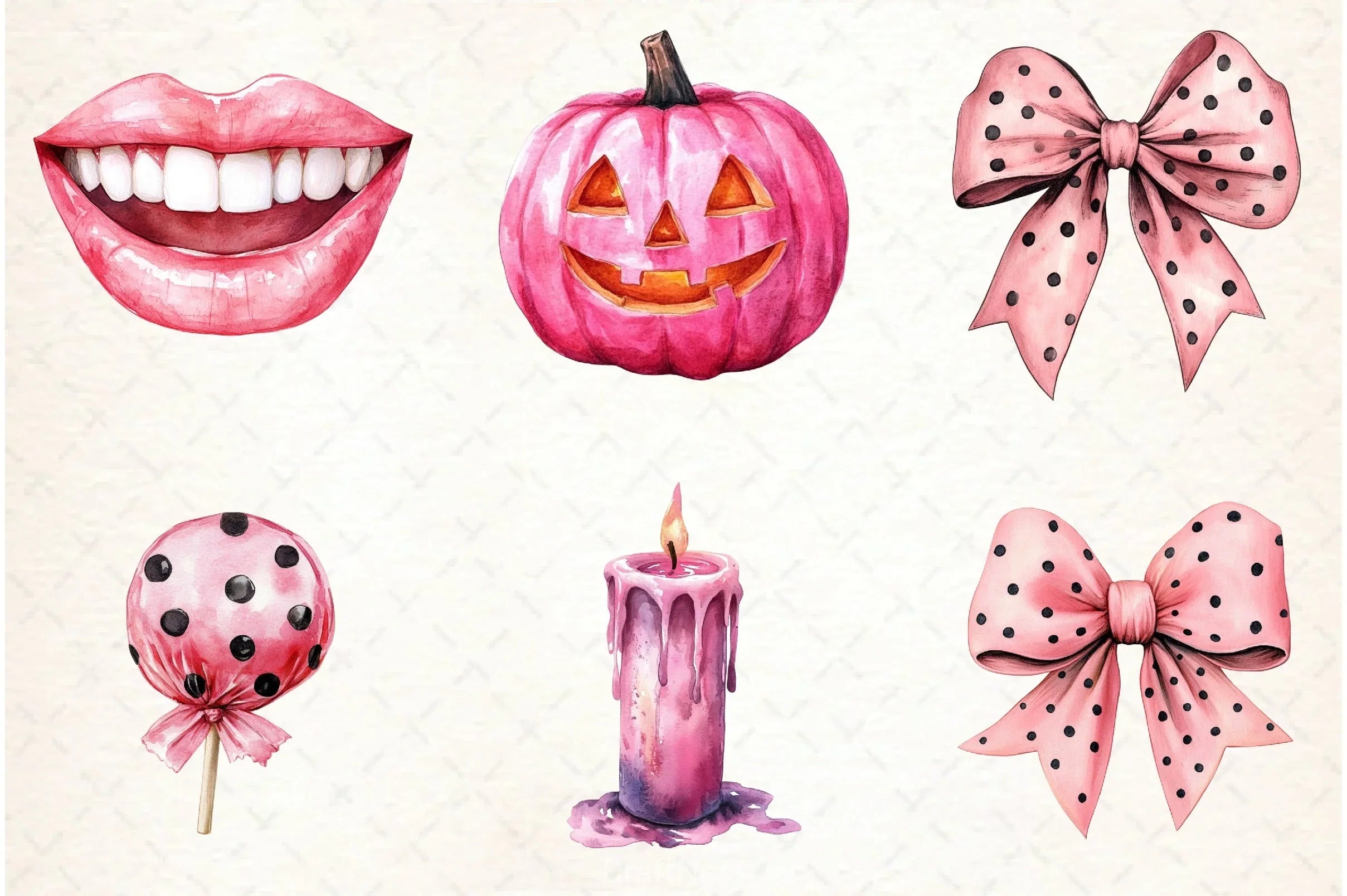 Pink Halloween Clipart Bundle 3 - CraftNest - Digital Crafting and Art
