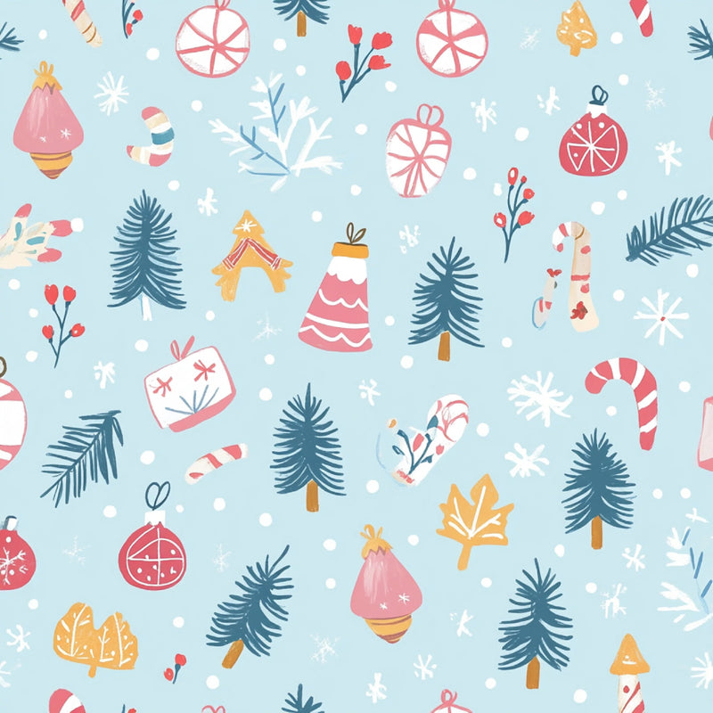 Merry & Bright Pastel Christmas Patterns Clipart Bundle - CraftNest - Digital Crafting and Art