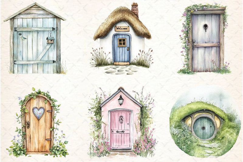 Door Clipart Bundle 3 - CraftNest - Digital Crafting and Art