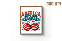 4th of July Coquette Cherry Clipart Bundle - CraftNest - Digital Crafting and Art
