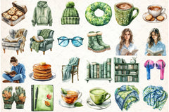 Book Lover Clipart Bundle - CraftNest - Digital Crafting and Art