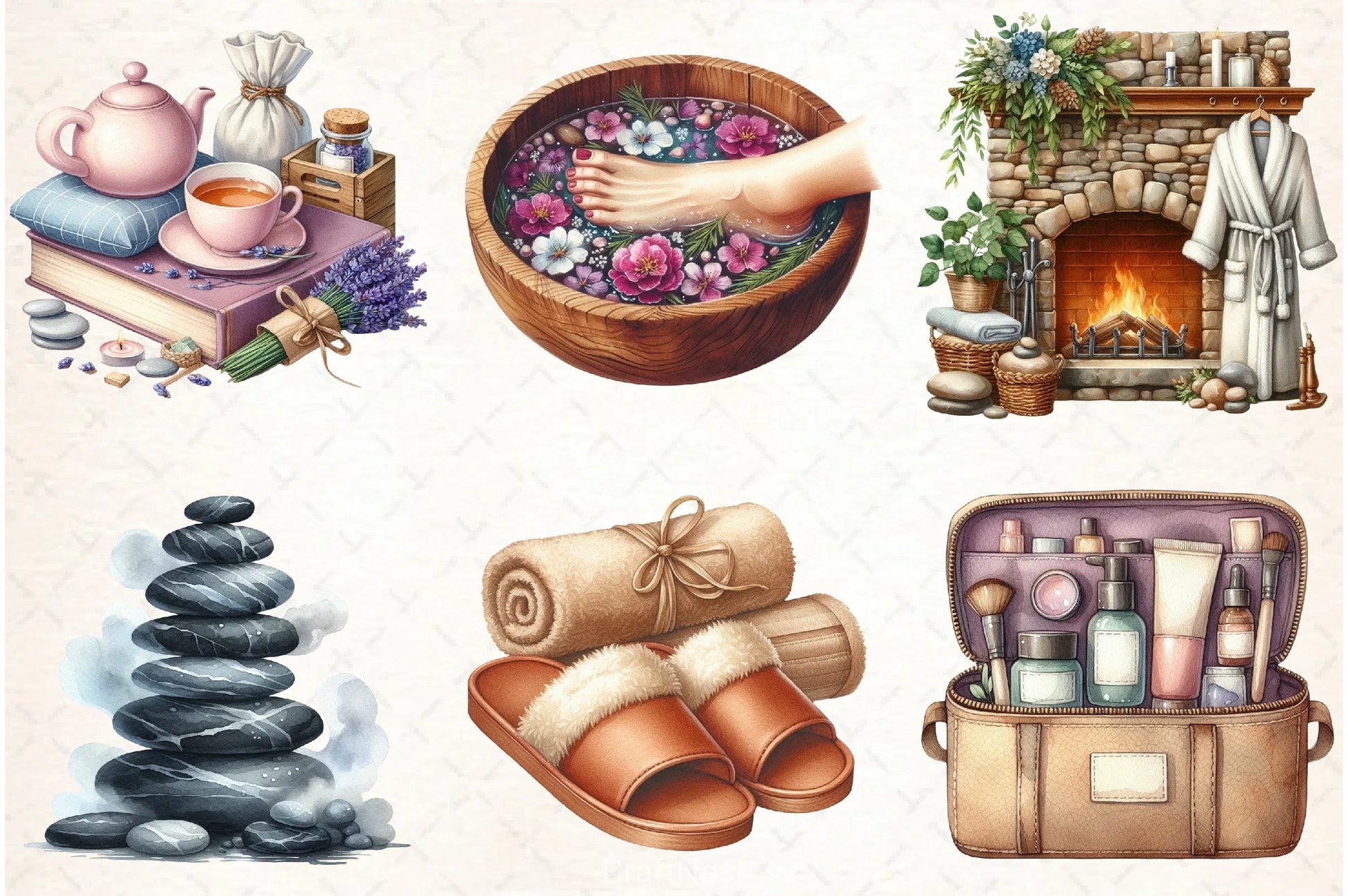Winter Spa Clipart Bundle - CraftNest - Digital Crafting and Art