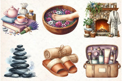 Winter Spa Clipart Bundle - CraftNest - Digital Crafting and Art