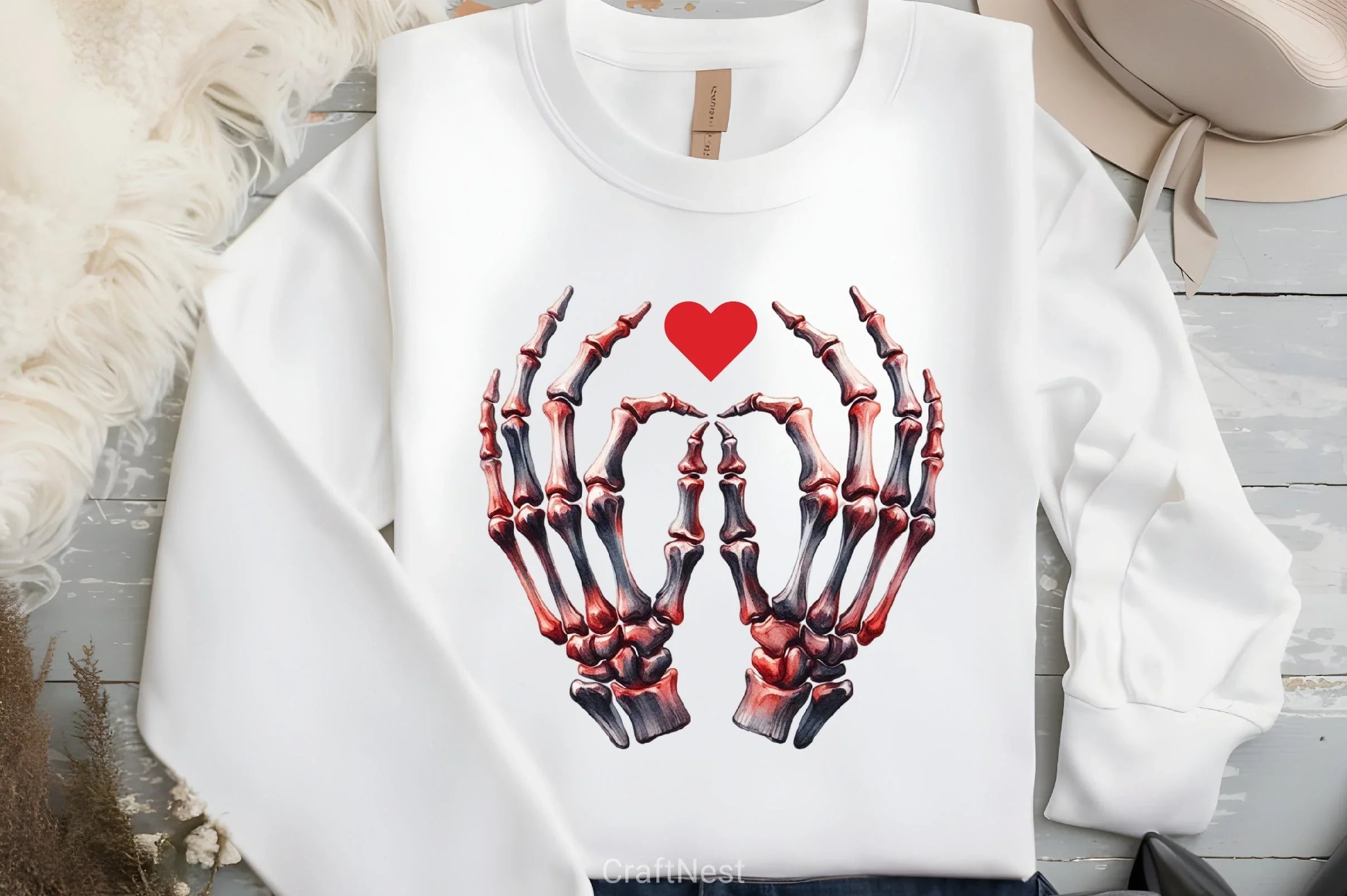 Valentine Skeleton Clipart Bundle 5 - CraftNest - Digital Crafting and Art