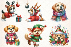 Funny Christmas Dog Clipart Bundle - CraftNest - Digital Crafting and Art