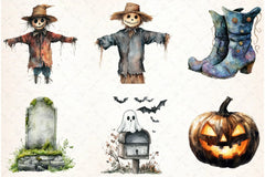 Vintage Halloween Clipart Bundle 15 - CraftNest - Digital Crafting and Art