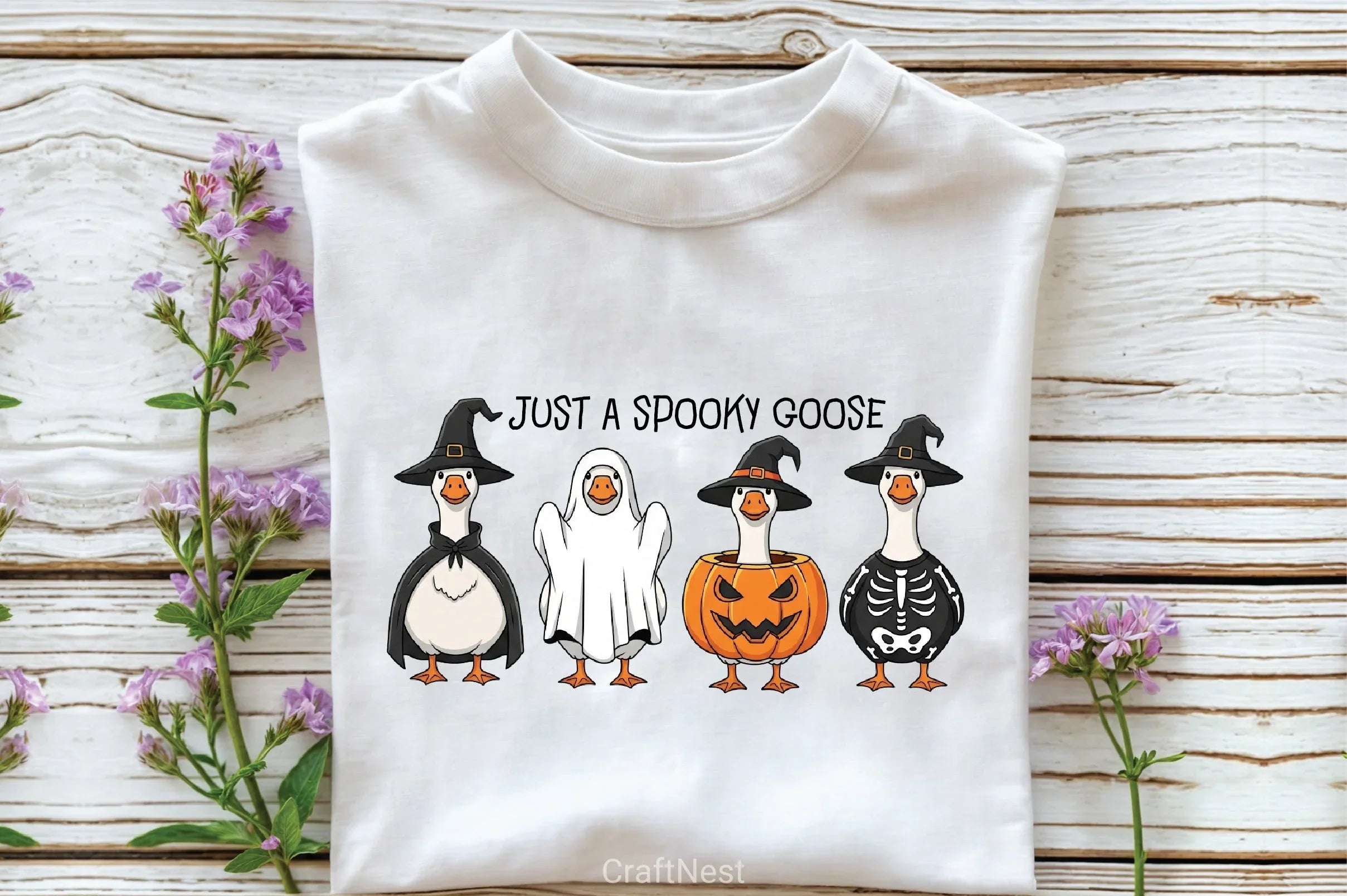 Spooky Goose Halloween Clipart Bundle - CraftNest - Digital Crafting and Art