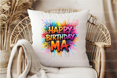 Happy Birthday Ma Clipart Bundle 4 - CraftNest - Digital Crafting and Art