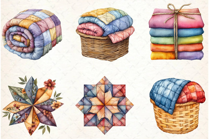 Cottage Quilts Fussy Clipart Bundle - CraftNest - Digital Crafting and Art
