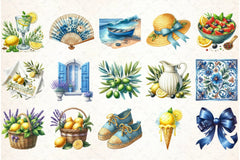 Sun Kissed Summers Clipart Bundle - CraftNest - Digital Crafting and Art