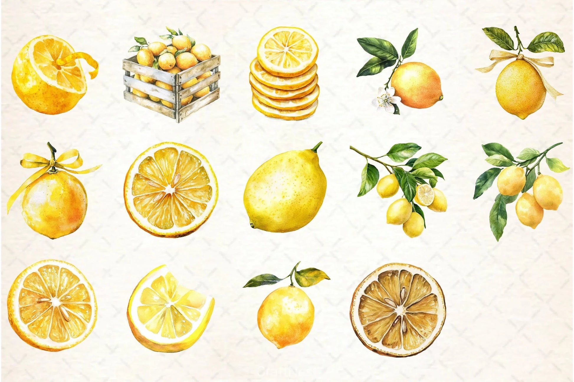 Lemon Clipart Bundle - CraftNest - Digital Crafting and Art
