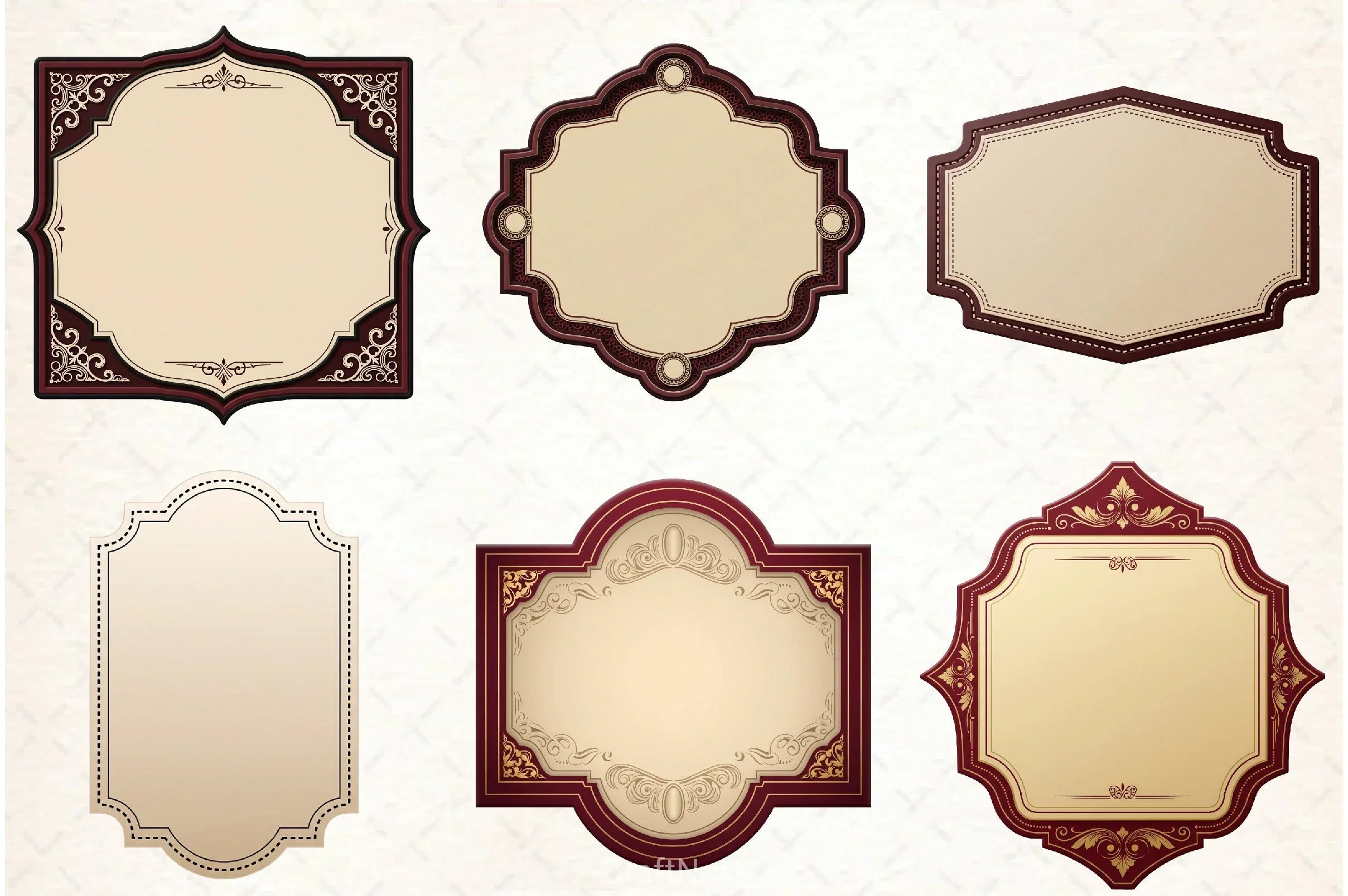 Vintage Label Clipart Bundle - CraftNest - Digital Crafting and Art