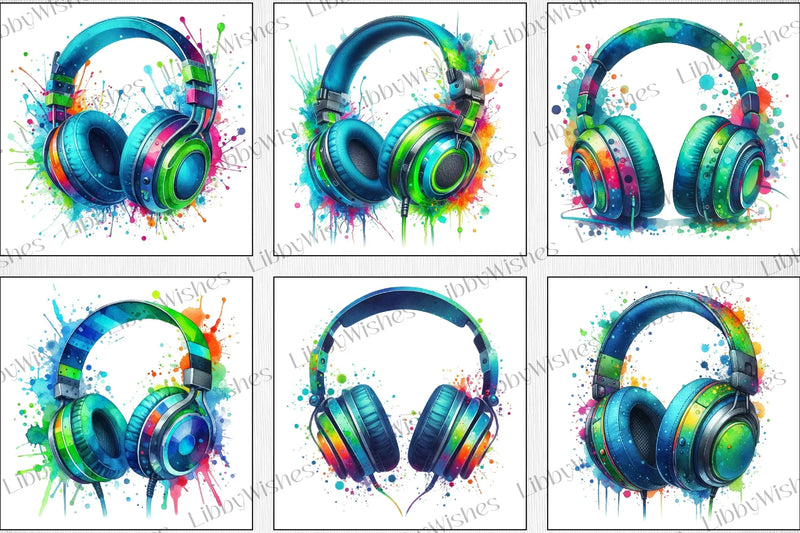 Dynamic Game Headphone Clipart Bundle - CraftNest - Digital Crafting and Art