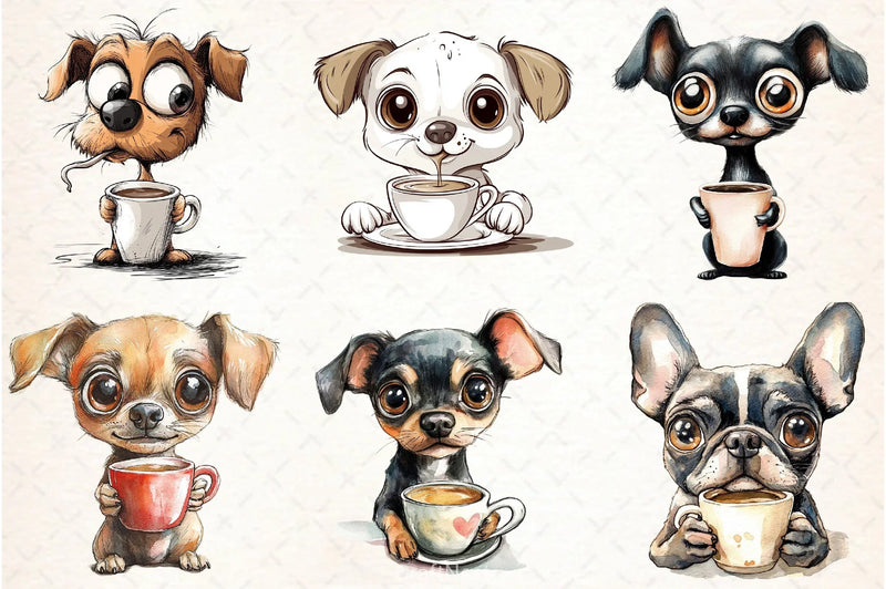Crazy Dog Clipart Bundle - CraftNest - Digital Crafting and Art