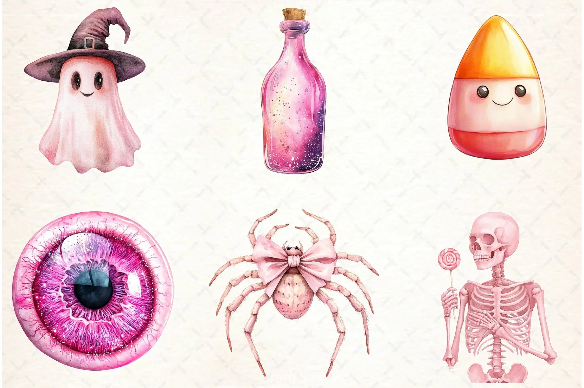 Pink Halloween Clipart Bundle - CraftNest - Digital Crafting and Art