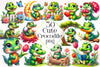 Cute Crocodile Clipart Bundle