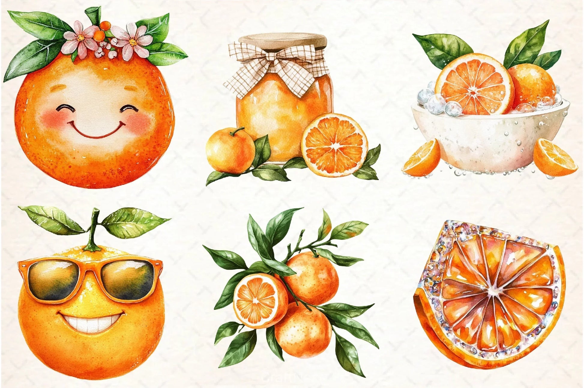 Citrus Orange Clipart Bundle - CraftNest - Digital Crafting and Art