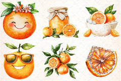 Citrus Orange Clipart Bundle - CraftNest - Digital Crafting and Art