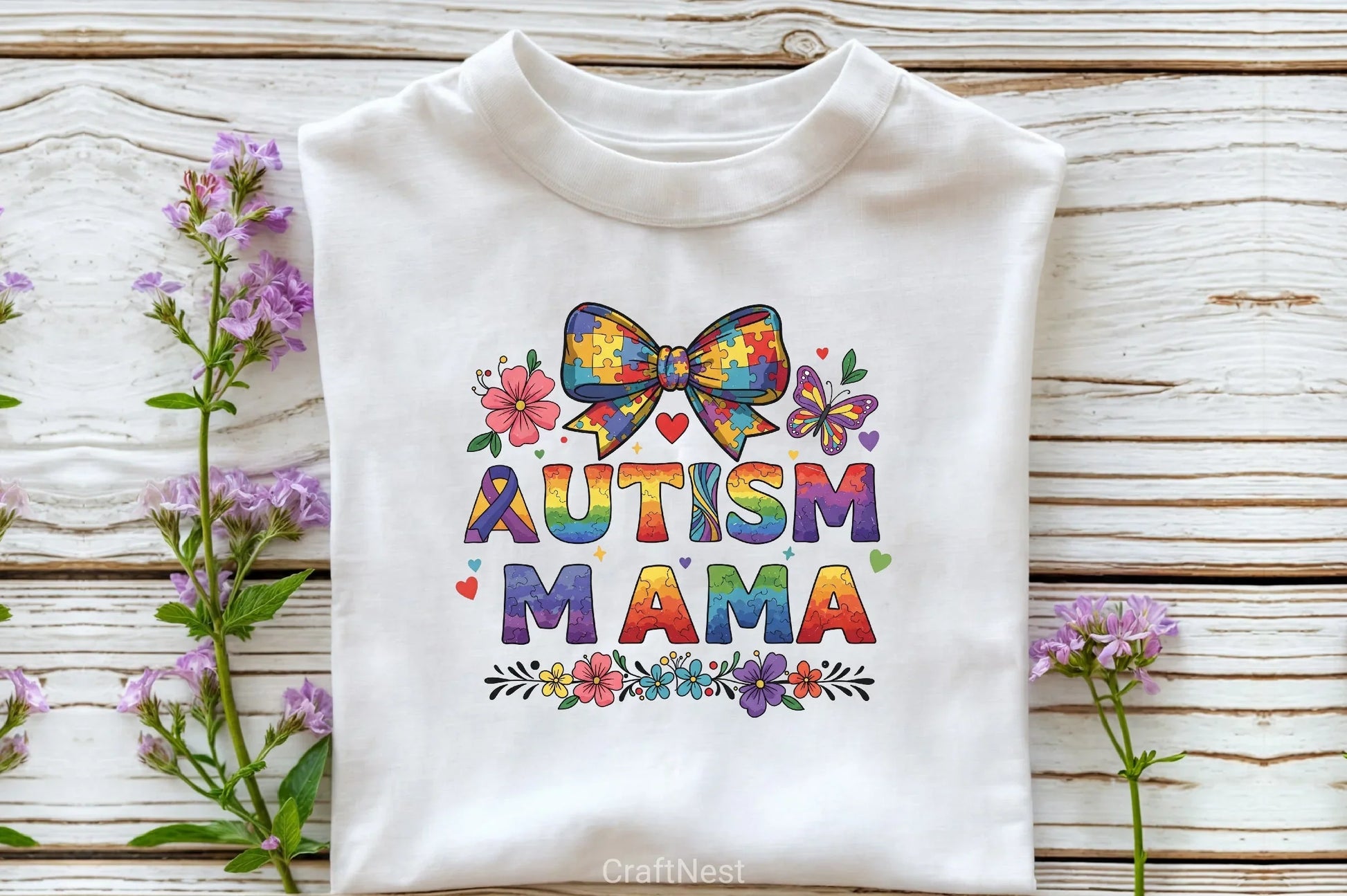Autism Mama Shirt Clipart Bundle - CraftNest - Digital Crafting and Art