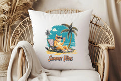 Summer Vibes Cat Clipart Bundle 2 - CraftNest - Digital Crafting and Art