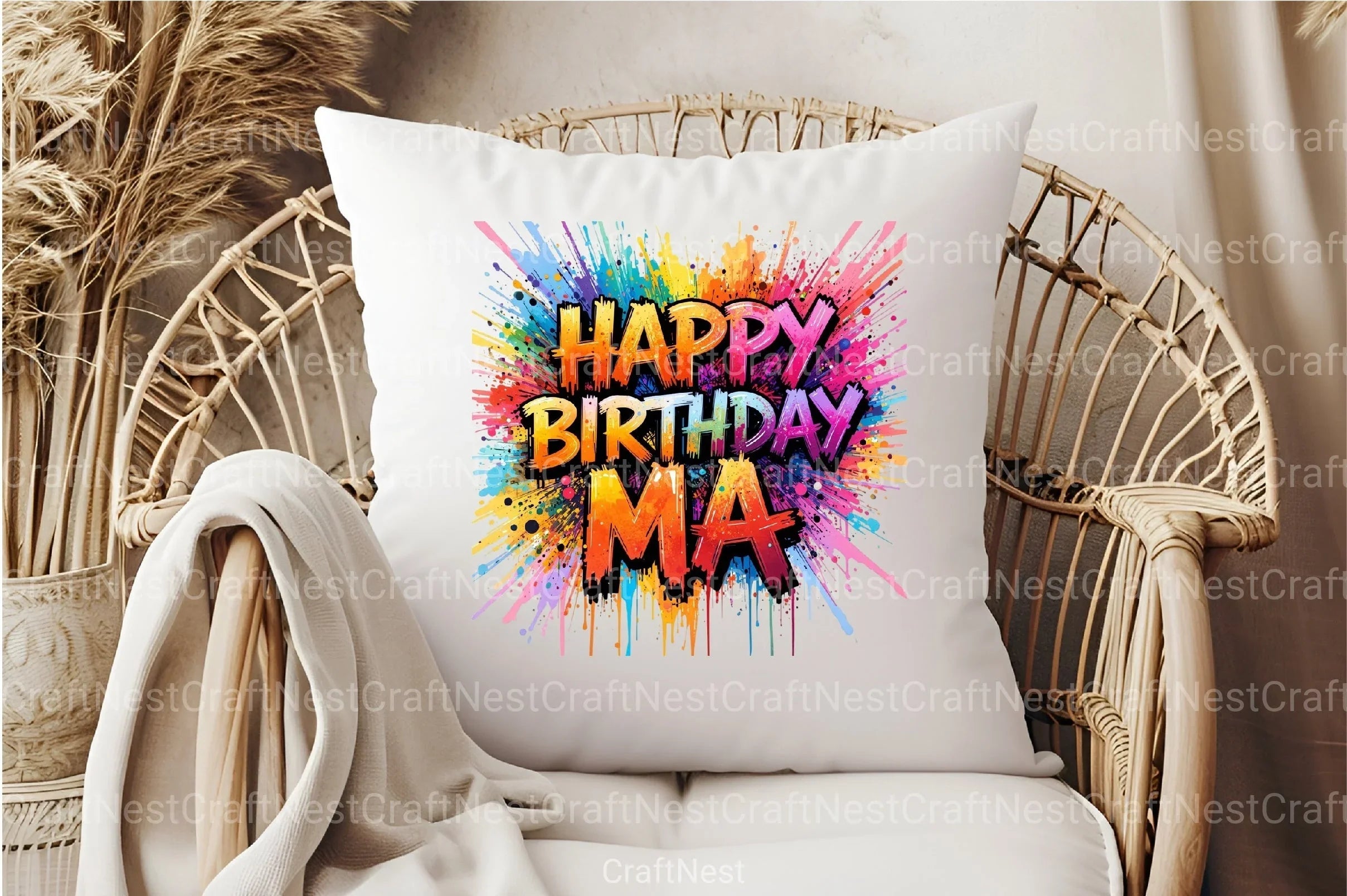 Happy Birthday Ma Clipart Bundle - CraftNest - Digital Crafting and Art