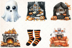 Halloween Movie Night Clipart Bundle - CraftNest - Digital Crafting and Art