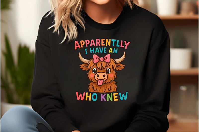 Funny Highland Cow Sarcastic Clipart Bundle - CraftNest - Digital Crafting and Art