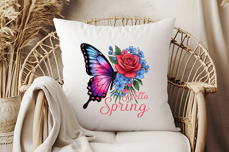 Spring Butterfly Clipart Bundle 6 - CraftNest - Digital Crafting and Art