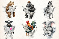 Quirky Animals Clipart Bundle - CraftNest - Digital Crafting and Art