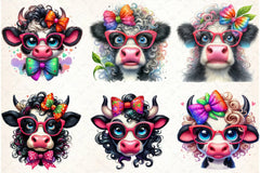 Funny Cow Clipart Bundle 4 - CraftNest - Digital Crafting and Art