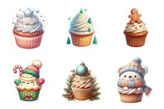 Christmas Cupcake Clipart Bundle 3 - CraftNest - Digital Crafting and Art