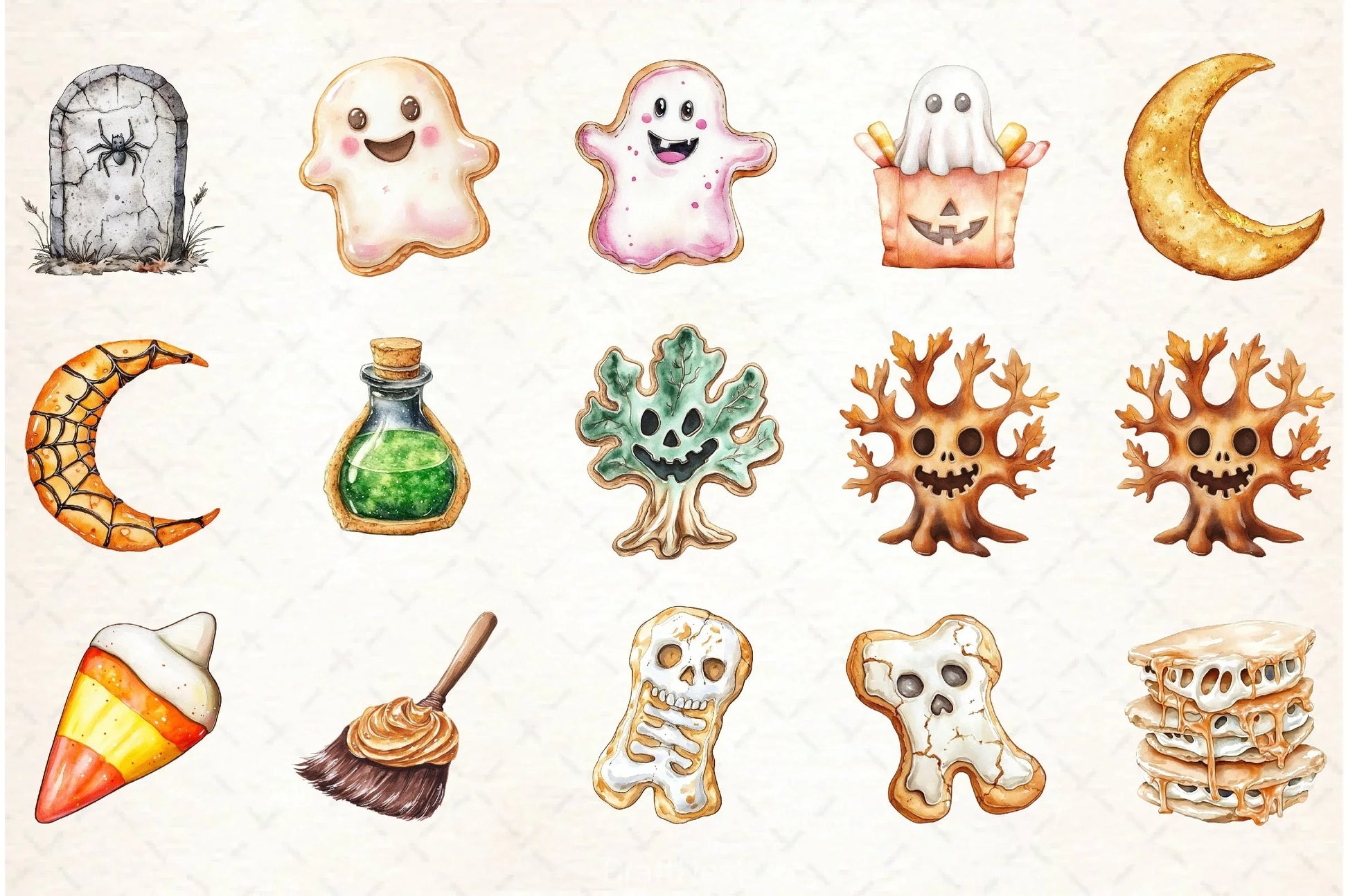 Halloween Cookies Clipart Bundle - CraftNest - Digital Crafting and Art