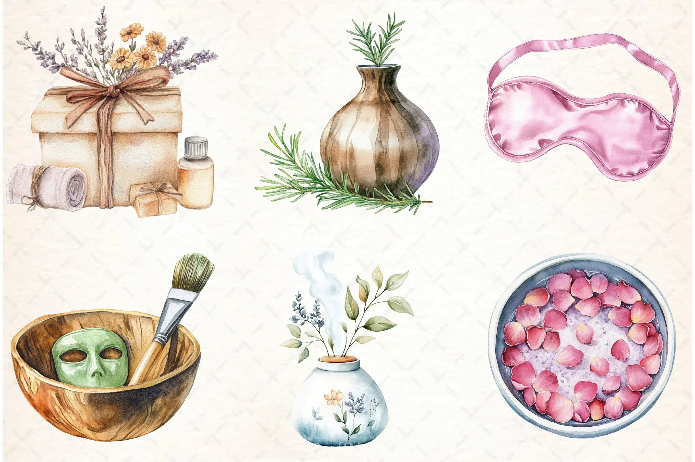 Spa Self Care Clipart Bundle - CraftNest - Digital Crafting and Art