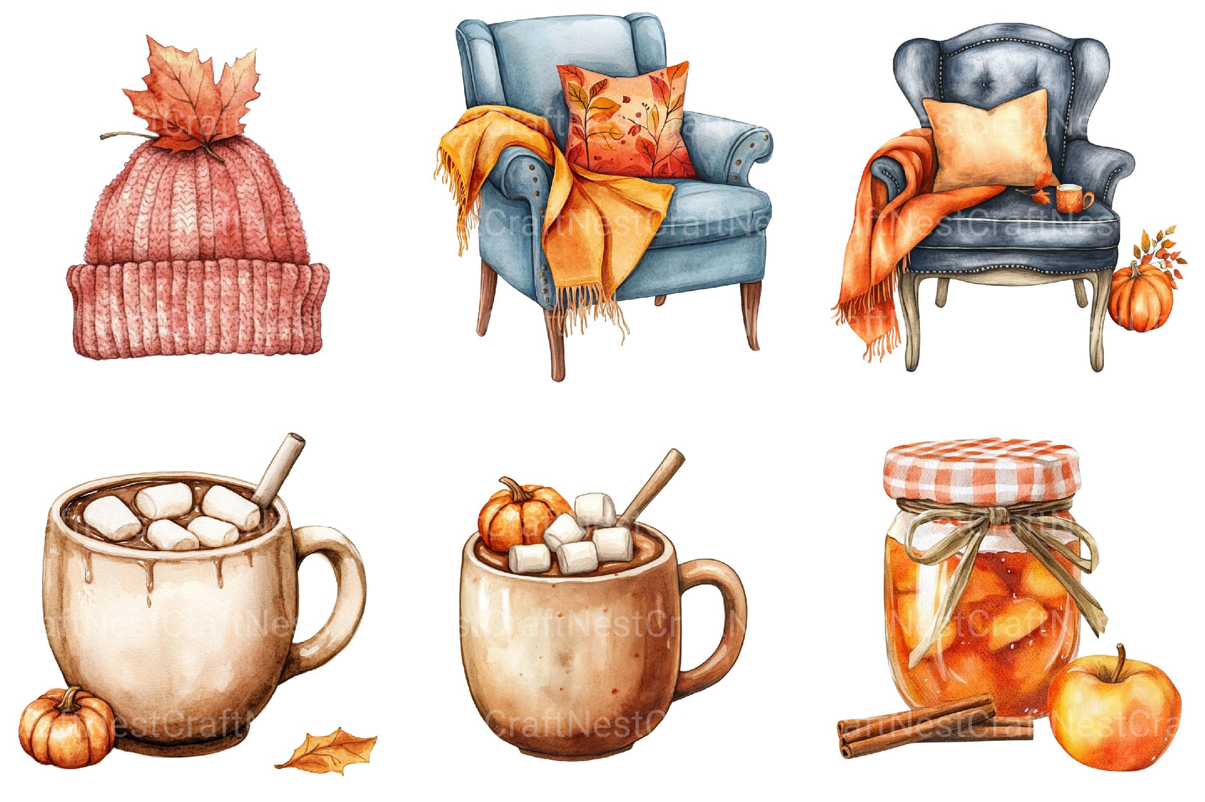 Cozy Autumn Clipart 1