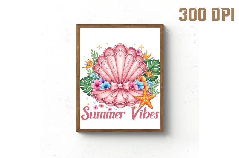 Coquette Clam Pearl Bow Clipart Bundle - CraftNest - Digital Crafting and Art