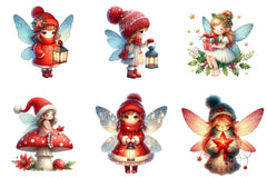 Christmas Fairy Decoration Clipart Bundle - CraftNest - Digital Crafting and Art