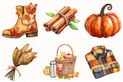Fall Favorites Clipart Bundle 3 - CraftNest - Digital Crafting and Art