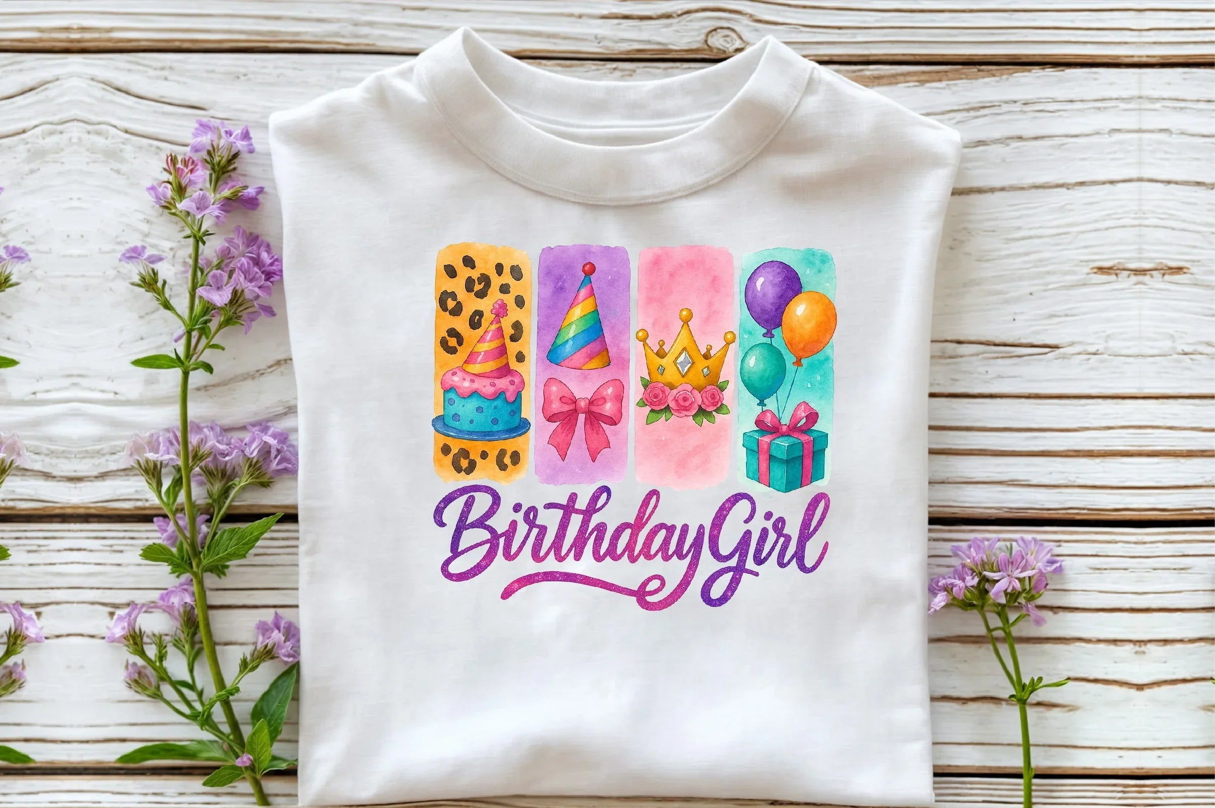 Brushstroke Birthday Girl Clipart Bundle - CraftNest - Digital Crafting and Art